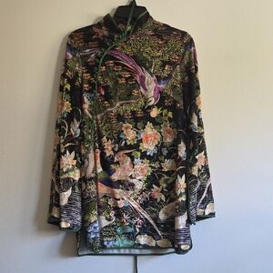 Floral Black Women's Top